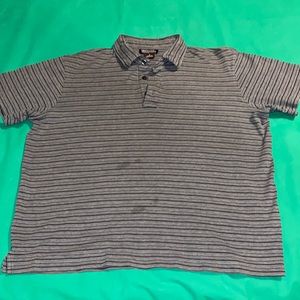 Michael Kors Mens Shirt Gray Black Polo Designer Luxury Size M Medium